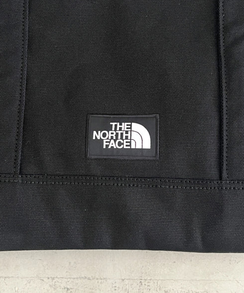 THE NORTH FACE(ザ・ノースフェイス)/ALL-DAY TOTE L_PLUS/TNF A4 PC収納 ビッグサイズ トートバッグ 横型トート コットン素材 | IM1261013 | ブラック