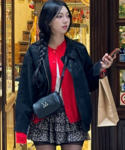 MUCENT(ムセント)/軽量 コンパクト メタルロゴ ミニ ショルダーバッグ/ARA METAL LOGO MINI SHOULDER BAG | AT1261016 | ブラック
