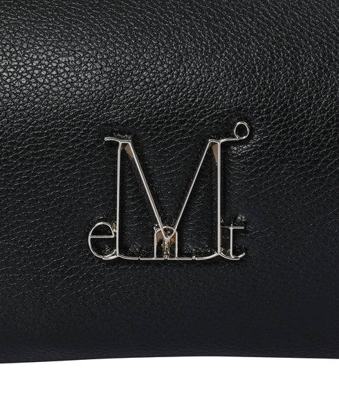 MUCENT(ムセント)/軽量 コンパクト メタルロゴ ミニ ショルダーバッグ/ARA METAL LOGO MINI SHOULDER BAG | AT1261016 | ブラック