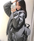 MUCENT(ムセント)/軽量 ストライプ ボーダー ミニ ドローコード ドローストリング ナップザック リュック バックパックMUTE STRIPE MINI BACK PACK | AT1261018 | その他1