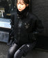 MUCENT(ムセント)/美脚 ブーツカット カーゴ フレア デニム パンツ/LUBEL BOOTS CUT CARGO DENIM PANTS | AT2261020 | ブラック