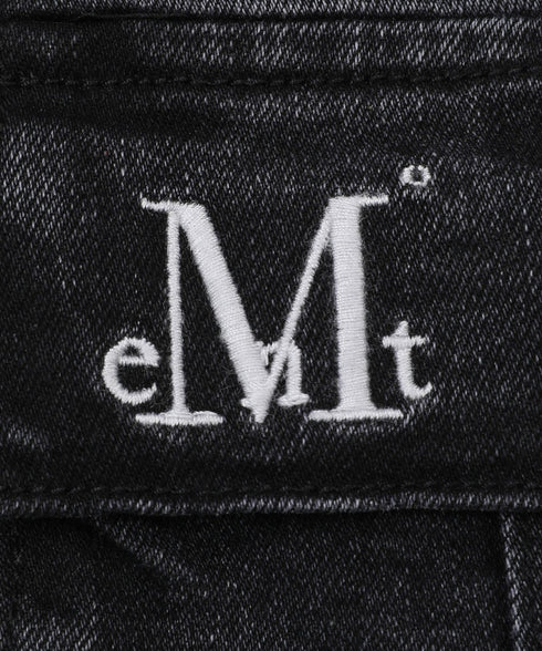 MUCENT(ムセント)/美脚 ブーツカット カーゴ フレア デニム パンツ/LUBEL BOOTS CUT CARGO DENIM PANTS | AT2261020 | ブラック