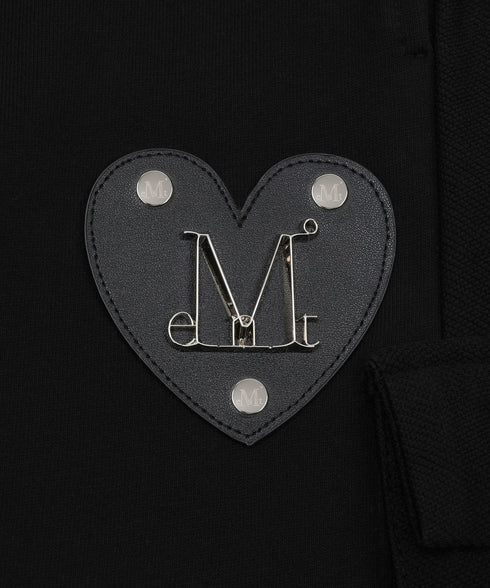 MUCENT(ムセント)/2WAY ハイウエスト ベルト付き ロング スウェットパンツ/MOLB METAL LOGO BELTED SWEAT PANTS | AT2261021 | ブラック