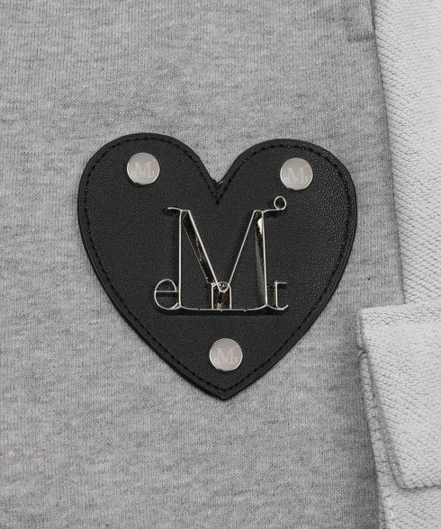 MUCENT(ムセント)/2WAY ハイウエスト ベルト付き ロング スウェットパンツ/MOLB METAL LOGO BELTED SWEAT PANTS | AT2261021 | グレー