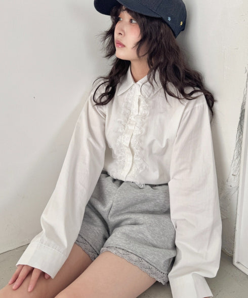 フリルレースドッキングシャツ | SL2261026 | ホワイト