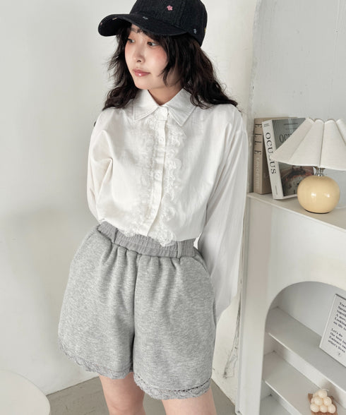 フリルレースドッキングシャツ | SL2261026 | ホワイト