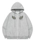 MUCENT(ムセント)/レオパード ドット エンジェル フード ジップアップ フルジップパーカー/SAR LEOPARD SYLPH DOT ANGEL HOOD ZIP-UP | AT2261026 | レオパード