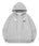 MUCENT(ムセント)/レオパード ドット エンジェル フード ジップアップ フルジップパーカー/SAR LEOPARD SYLPH DOT ANGEL HOOD ZIP-UP | AT2261026 | グレー