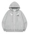 MUCENT(ムセント)/レオパード ドット エンジェル フード ジップアップ フルジップパーカー/SAR LEOPARD SYLPH DOT ANGEL HOOD ZIP-UP | AT2261026 | グレー