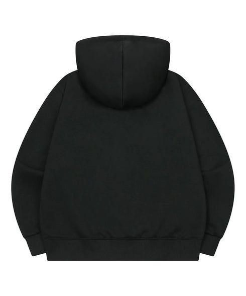MUCENT(ムセント)/レオパード ドット エンジェル フード ジップアップ フルジップパーカー/SAR LEOPARD SYLPH DOT ANGEL HOOD ZIP-UP | AT2261026 | ブラック