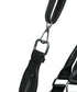 MUCENT(ムセント)/3WAY フロント ダブル ベルト レザー トート クロス ショルダーバッグ/COR FRONT DOUBLE BELTED LEATHER TOTE BAG | AT1261029 | ブラック