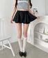マイクロミニスカートレイヤーショートパンツ | LO2265035 | ブラック