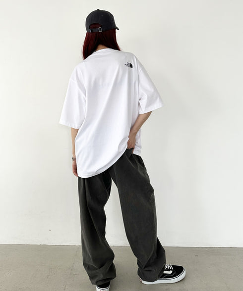 THE NORTH FACE(ザ・ノースフェイス)/ビッグロゴ プリント バンダナ 半袖 Tシャツ/M'S BANDANA S/S R/TEE | IM2251068 | ホワイト
