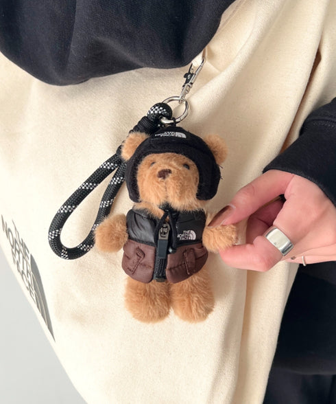 THE NORTH FACE(ザ・ノースフェイス)/ヌプシベスト キーホルダー ベア クマさん マスコット キーホルダー キーリング バッグチャーム/NUPTSE VEST BEAR KEYRING | IM6261031 | ブラウン