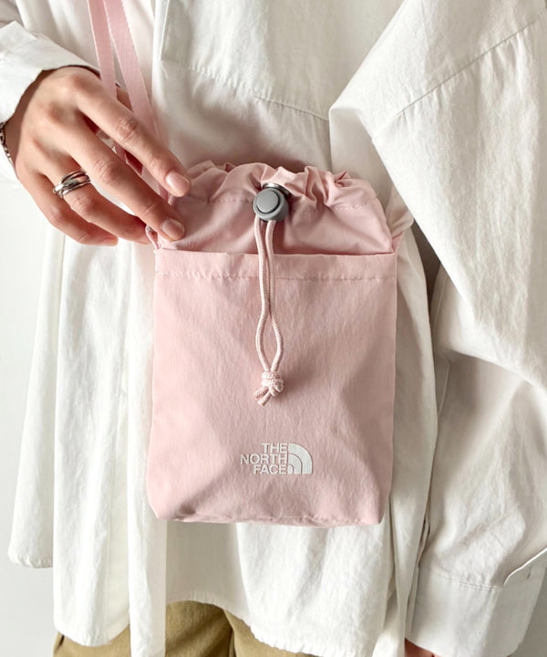 THE NORTH FACE(ザ・ノースフェイス)/ミニショルダー クロスバッグ スマホショルダー ポーチ ロゴプリント/LINDEN STRING BAG MINI | IM1261032 | ピンク