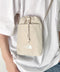 THE NORTH FACE(ザ・ノースフェイス)/ミニショルダー クロスバッグ スマホショルダー ポーチ ロゴプリント/LINDEN STRING BAG MINI | IM1261032 | クリーム