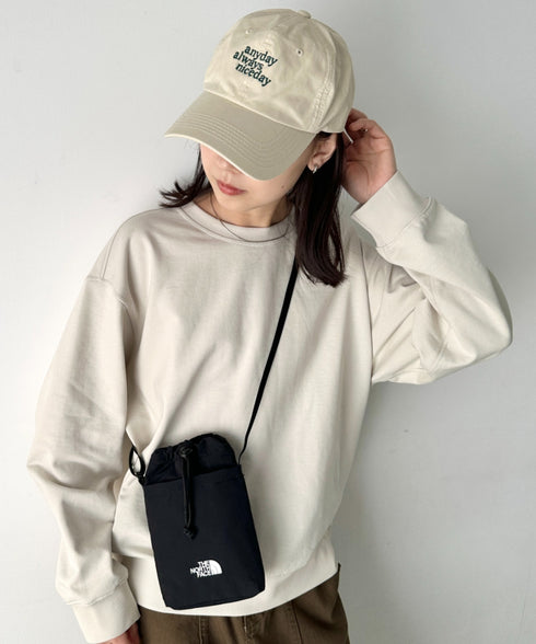 THE NORTH FACE(ザ・ノースフェイス)/ミニショルダー クロスバッグ スマホショルダー ポーチ ロゴプリント/LINDEN STRING BAG MINI | IM1261032 | ブラック