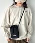 THE NORTH FACE(ザ・ノースフェイス)/ミニショルダー クロスバッグ スマホショルダー ポーチ ロゴプリント/LINDEN STRING BAG MINI | IM1261032 | ブラック