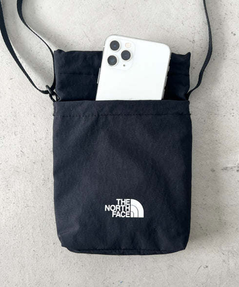 THE NORTH FACE(ザ・ノースフェイス)/ミニショルダー クロスバッグ スマホショルダー ポーチ ロゴプリント/LINDEN STRING BAG MINI | IM1261032 | ブラック