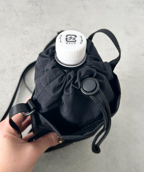 THE NORTH FACE(ザ・ノースフェイス)/ミニショルダー クロスバッグ スマホショルダー ポーチ ロゴプリント/LINDEN STRING BAG MINI | IM1261032 | ブラック