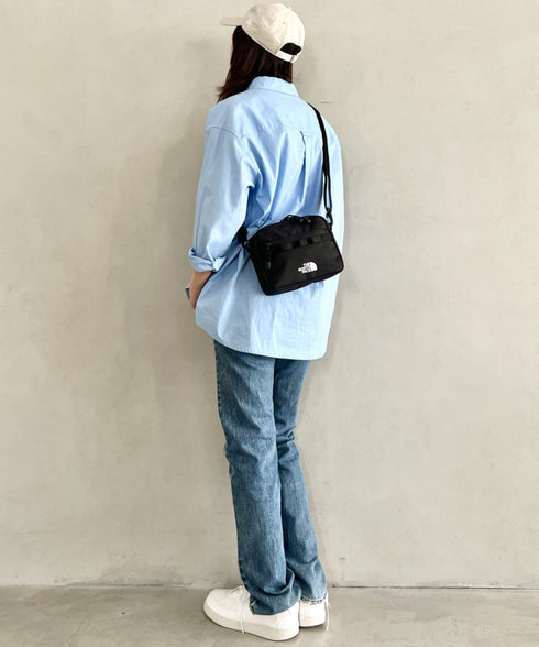 THE NORTH FACE(ザ・ノースフェイス)/軽量 スクエア ショルダーバッグ スタンダード クロスバッグ ロゴプリント/STANDARD CROSS BAG | IM1261038 | ブラック