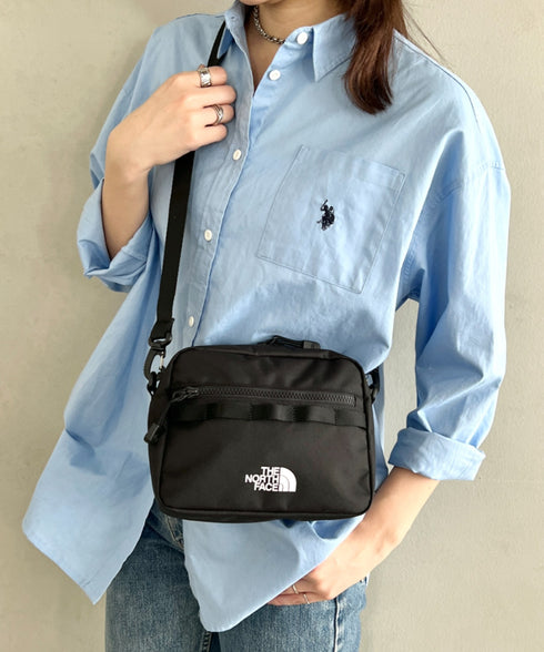 THE NORTH FACE(ザ・ノースフェイス)/軽量 スクエア ショルダーバッグ スタンダード クロスバッグ ロゴプリント/STANDARD CROSS BAG | IM1261038 | ブラック