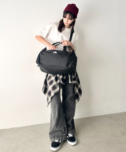 THE NORTH FACE(ザ・ノースフェイス)/2WAY 大容量 ショルダー ボストン トラベル ダッフルバッグ ロゴプリント/SP DUFFLE BAG M | IM1261040 | ブラック