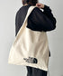 THE NORTH FACE(ザ・ノースフェイス)/A4 PC収納可能 ビッグサイズ トートバッグ コットン生地  ロゴプリント/TNF TRIG BAG | IM1261041 | クリーム