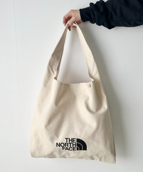 THE NORTH FACE(ザ・ノースフェイス)/A4 PC収納可能 ビッグサイズ トートバッグ コットン生地  ロゴプリント/TNF TRIG BAG | IM1261041 | クリーム