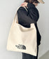 THE NORTH FACE(ザ・ノースフェイス)/A4 PC収納可能 ビッグサイズ トートバッグ コットン生地  ロゴプリント/TNF TRIG BAG | IM1261041 | クリーム