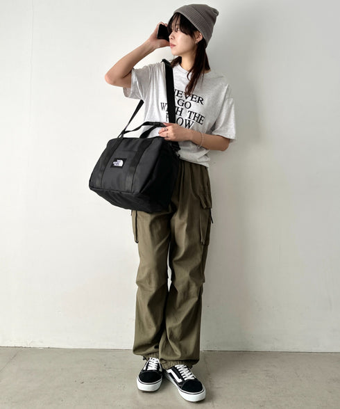 THE NORTH FACE(ザ・ノースフェイス)/大容量 2WAY ヘリテージ カーゴ ボストン ショルダーバッグ/HERITAGE CARGO_PLUS | IM1261042 | ブラック