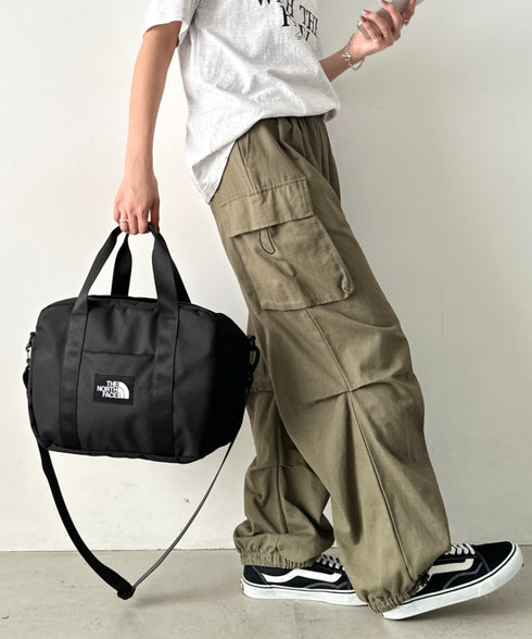 THE NORTH FACE(ザ・ノースフェイス)/大容量 2WAY ヘリテージ カーゴ ボストン ショルダーバッグ/HERITAGE CARGO_PLUS | IM1261042 | ブラック