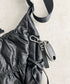 THE NORTH FACE(ザ・ノースフェイス)/軽量 大容量 シャーリング リボン ホーボーバッグ ショルダーバッグ/BONNEY SR CROSS BAG | IM1261049 | ブラック
