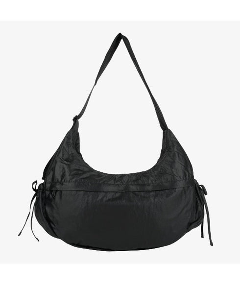 THE NORTH FACE(ザ・ノースフェイス)/軽量 大容量 シャーリング リボン ホーボーバッグ ショルダーバッグ/BONNEY SR CROSS BAG | IM1261049 | ブラック