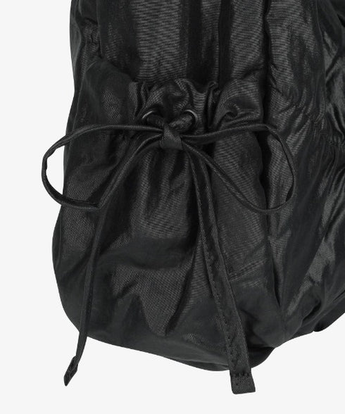 THE NORTH FACE(ザ・ノースフェイス)/軽量 大容量 シャーリング リボン ホーボーバッグ ショルダーバッグ/BONNEY SR CROSS BAG | IM1261049 | ブラック