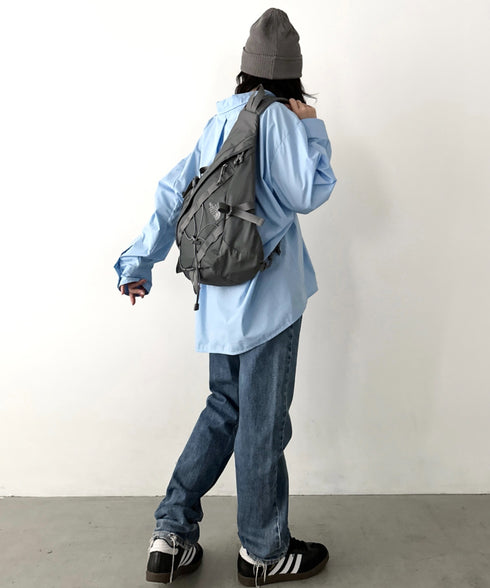 THE NORTH FACE(ザ・ノースフェイス)/軽量 A4 PC収納可  ボディバッグ ワンショルダーバッグ エレクトロン スリングバッグ/ELECTRON SLING BAG | IM1261051 | ダークグレー