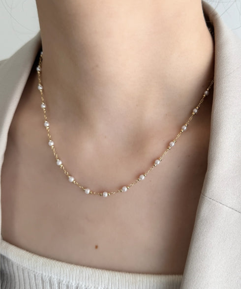 パールステーションネックレス | IS4265004 | ゴールド