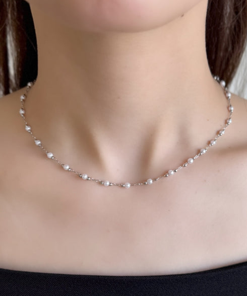 パールステーションネックレス | IS4265004 | シルバー