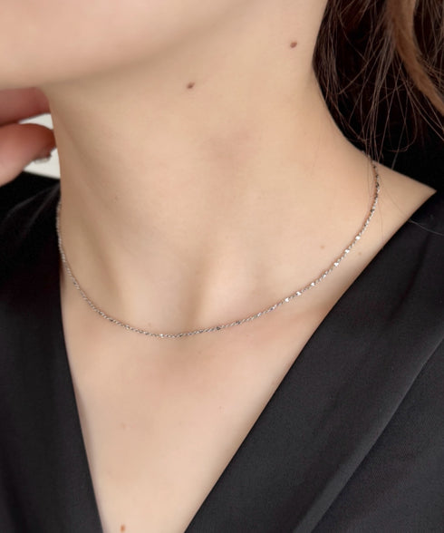 グリッターチェーンネックレス | IS4265005 | シルバー