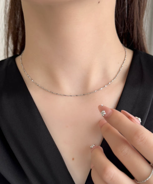 グリッターチェーンネックレス | IS4265005 | シルバー