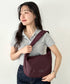 【】THE NORTH FACE(ザ・ノースフェイス)/軽量 ロゴプリント ホーボーバッグ ショルダーバッグ/URBAN HOBO BAG M | IM1262002 | ワインレッド