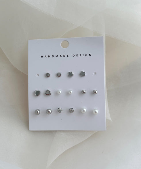 ミニモチーフ8セットピアス | IS4265035 | シルバー