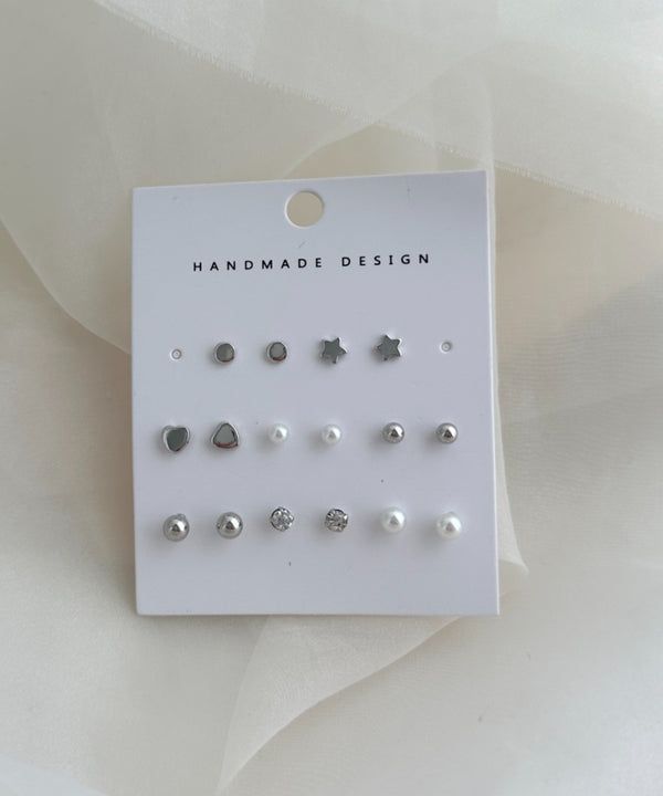 ミニモチーフ8セットピアス | IS4265035 | シルバー