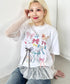 ファンシーリボンプリント半袖Tシャツ | SL2262008 | ホワイト