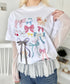 ファンシーリボンプリント半袖Tシャツ | SL2262008 | ホワイト