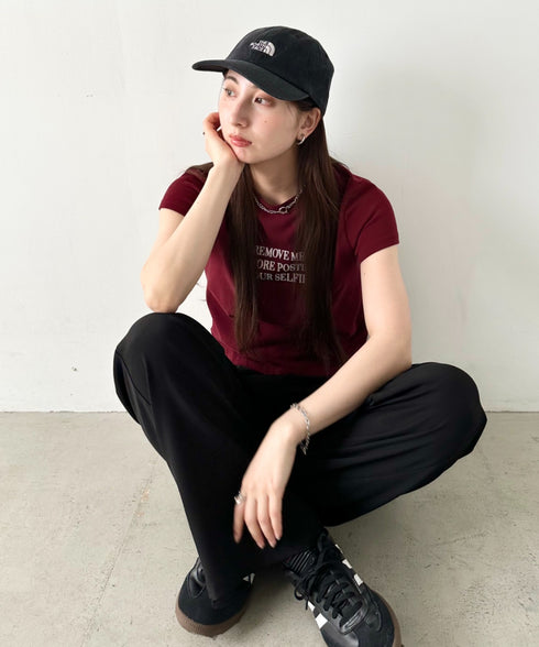 【】THE NORTH FACE(ザ・ノースフェイス)/コットン ワンポイント ロゴ刺繍 キャップ 帽子/TNF LOGO SOFT CAP | IM5262009 | ブラック系その他