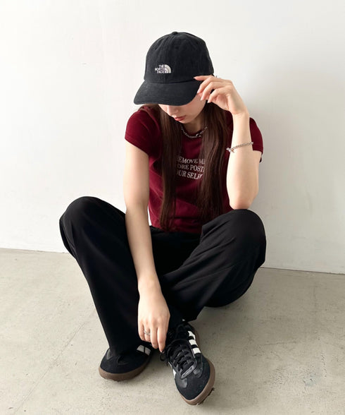 【】THE NORTH FACE(ザ・ノースフェイス)/コットン ワンポイント ロゴ刺繍 キャップ 帽子/TNF LOGO SOFT CAP | IM5262009 | ブラック系その他