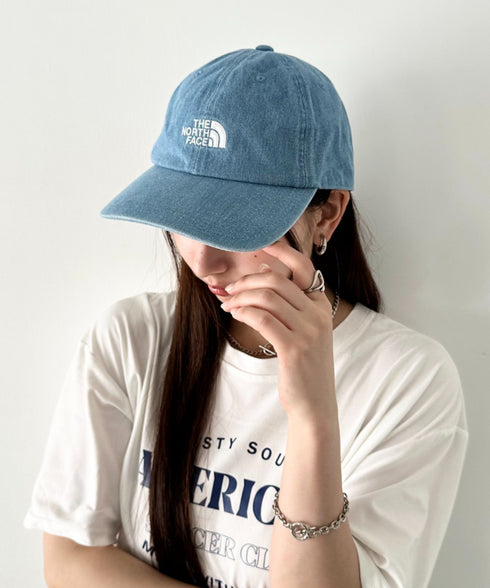 【】THE NORTH FACE(ザ・ノースフェイス)/コットン ワンポイント ロゴ刺繍 キャップ 帽子/TNF LOGO SOFT CAP | IM5262009 | ブルー