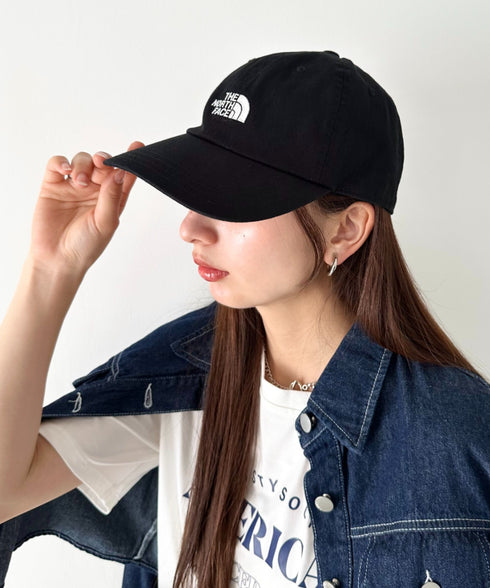 【】THE NORTH FACE(ザ・ノースフェイス)/コットン ワンポイント ロゴ刺繍 キャップ 帽子/TNF LOGO SOFT CAP | IM5262009 | ブラック