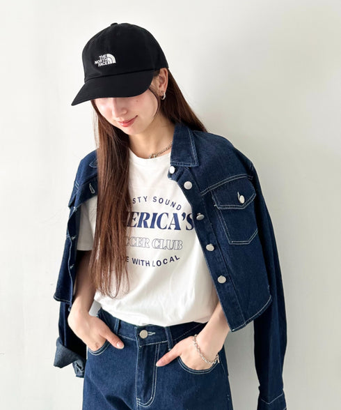 【】THE NORTH FACE(ザ・ノースフェイス)/コットン ワンポイント ロゴ刺繍 キャップ 帽子/TNF LOGO SOFT CAP | IM5262009 | ブラック